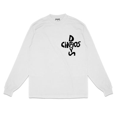 CHAOS DAYS LONGSLEEVE-WHITE