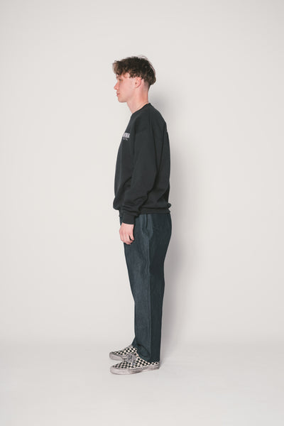 L/S PRINTED C-NECK SWEAT "HAWKE"
