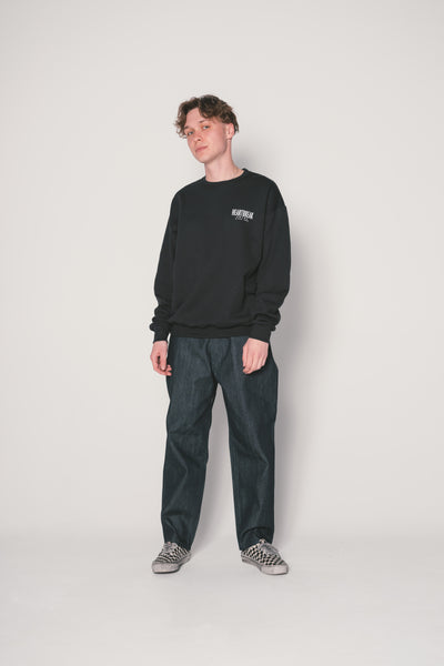 L/S PRINTED C-NECK SWEAT "HAWKE"