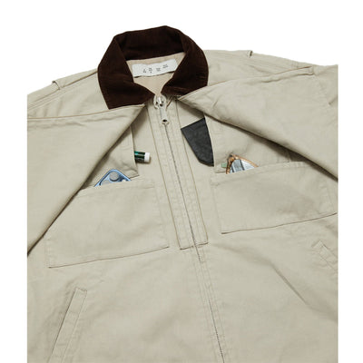 COTTON CANVAS STEALTH POCKET WORK JACKET