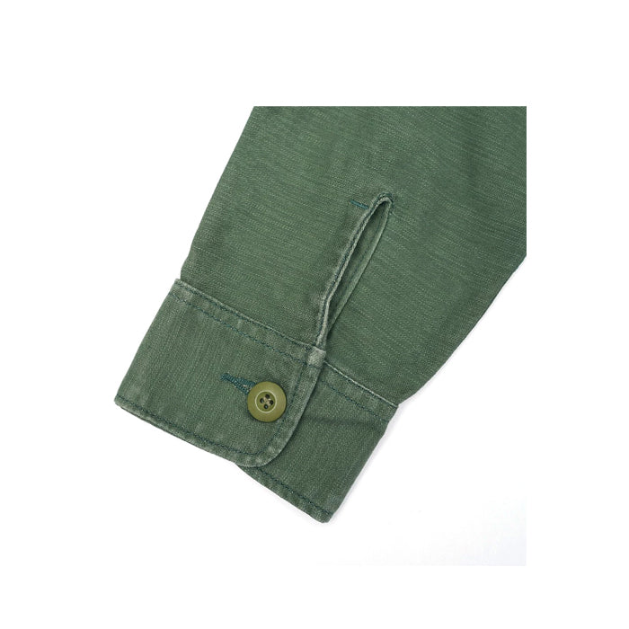 FATTY FATIGUE SHIRT REVERSE SATIN WASHED OLIVE