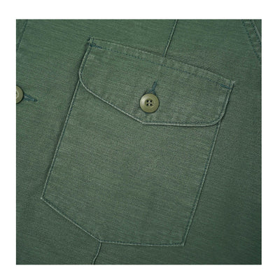 FATTY FATIGUE SHIRT REVERSE SATIN WASHED OLIVE