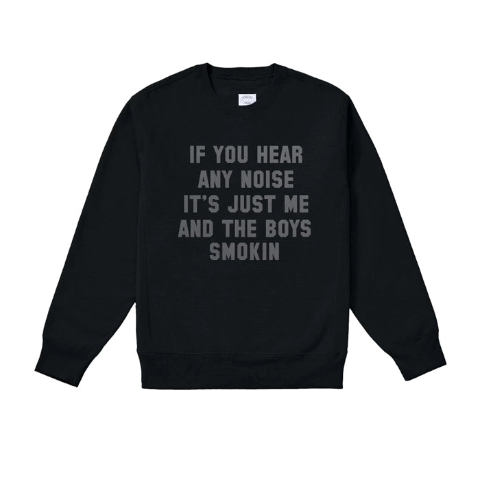 SMOKIN BOYS CREWNECK SWEATSHIRT BLACK