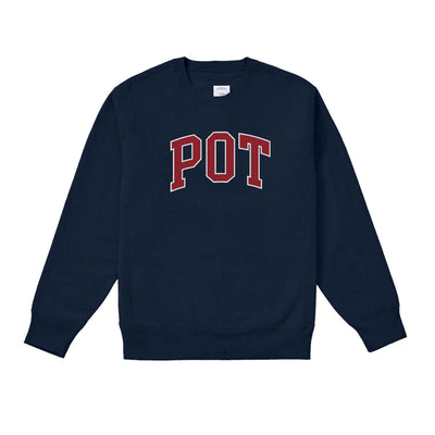 POT CREWNECK SWEATSHIRT NAVY