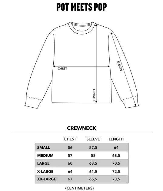 POT CREWNECK SWEATSHIRT NAVY