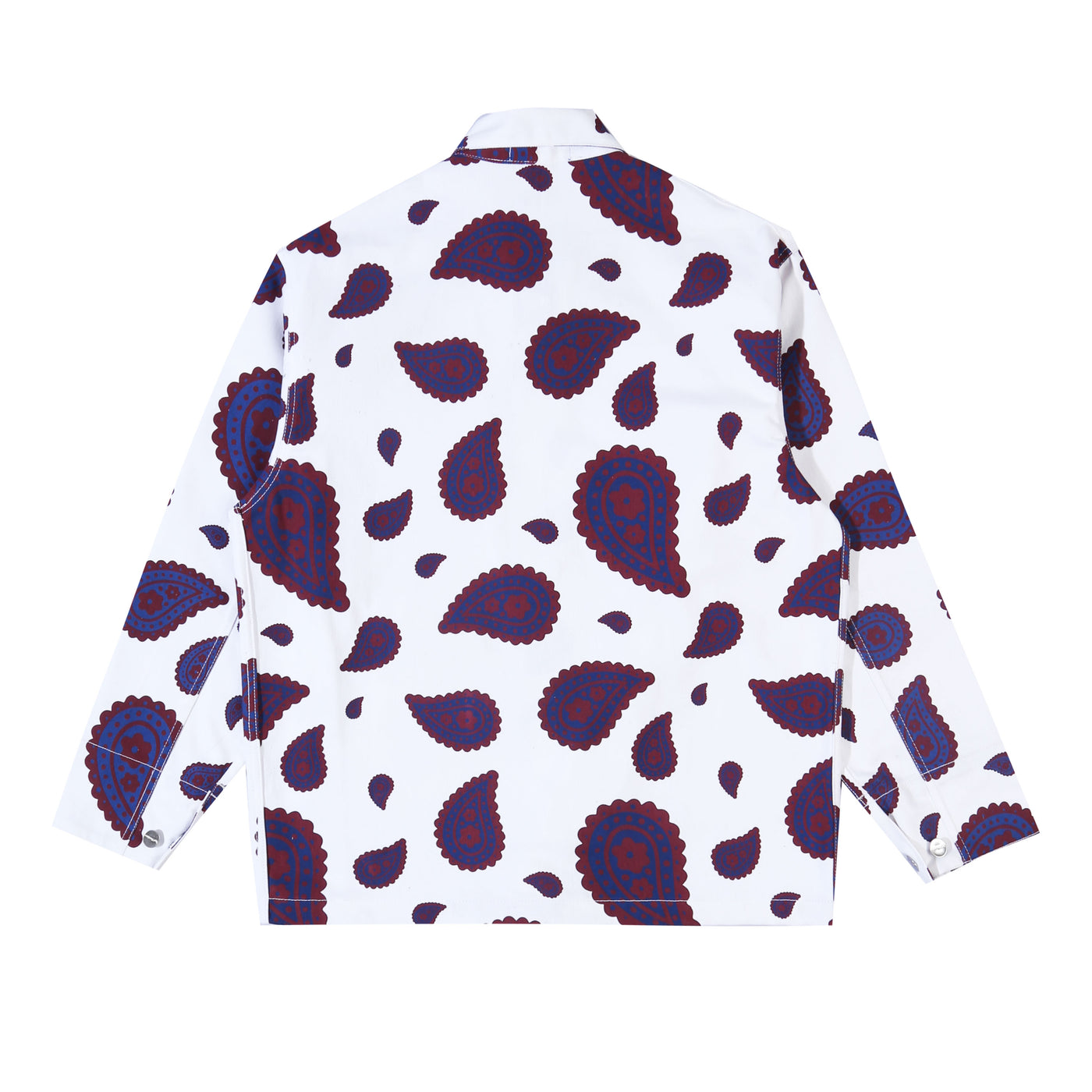 Paisley Allover Overshirt WHITE