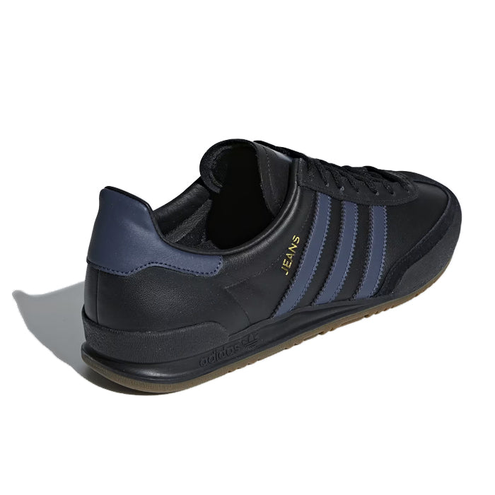 Adidas jeans trainers black and blue hotsell