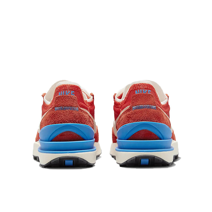 nike waffle blue red
