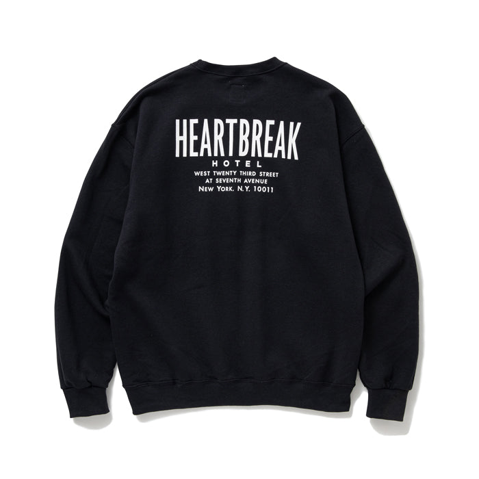 L/S PRINTED C-NECK SWEAT "HAWKE"