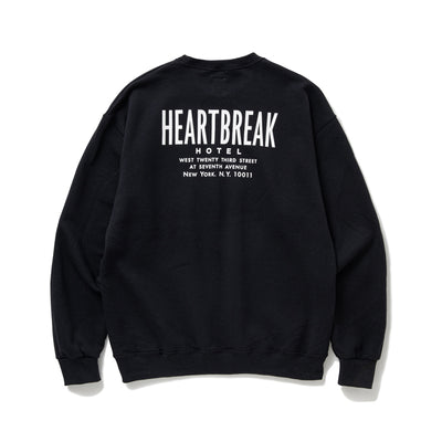 L/S PRINTED C-NECK SWEAT "HAWKE"