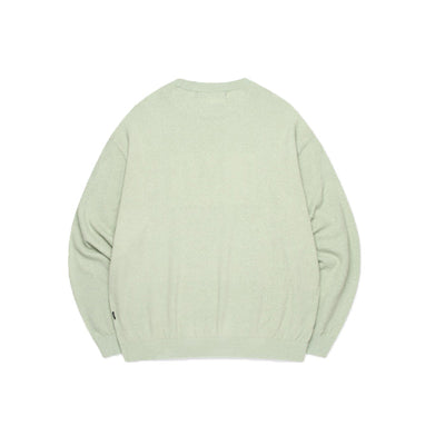 BOUCLE KNIT SWEATER GREEN