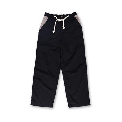 Black Grey Ecoarch-Nylon Easy Pants