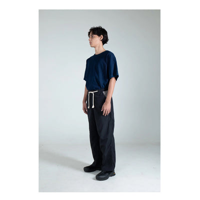 Black Grey Ecoarch-Nylon Easy Pants