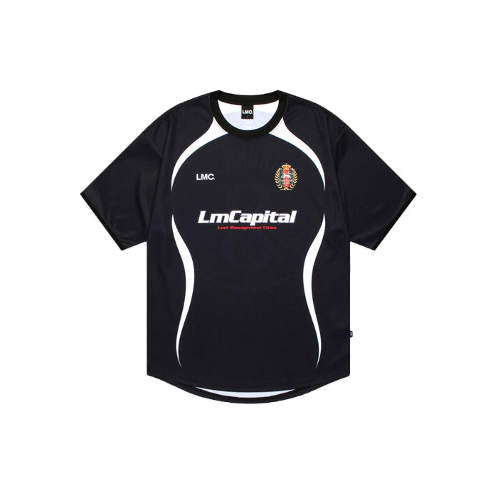 CAPITAL SOCCER JERSEY TEE BLACK