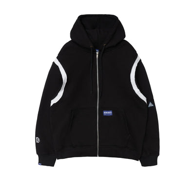 Epaulette Hoodie Black