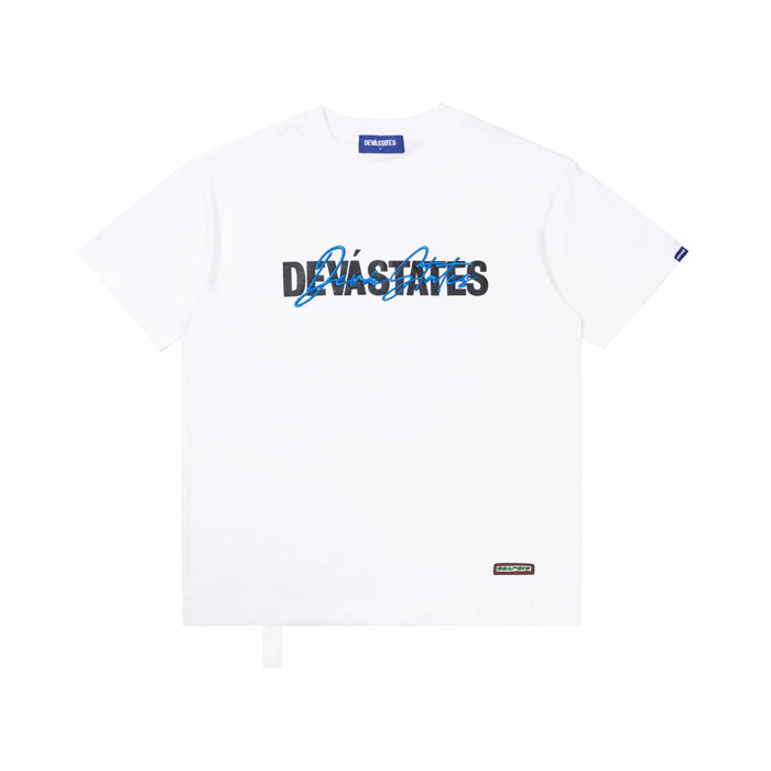 Overlay Logo Tee White