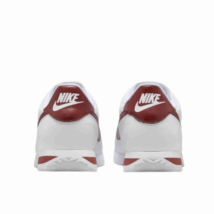 nike cortez maroon and white
