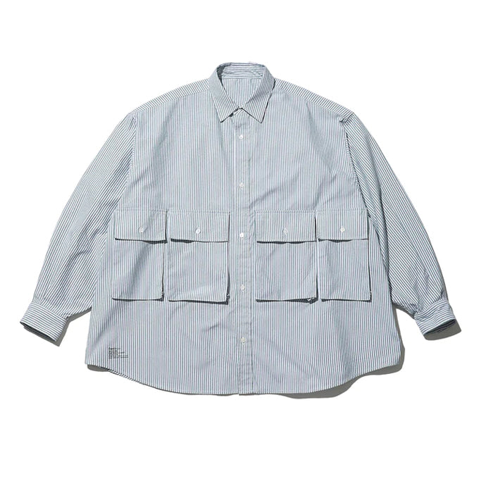 Dry Oxford Corporate L/S Blue Stripe
