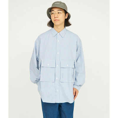 Dry Oxford Corporate L/S Blue Stripe