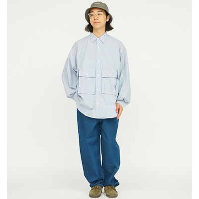 Dry Oxford Corporate L/S Blue Stripe