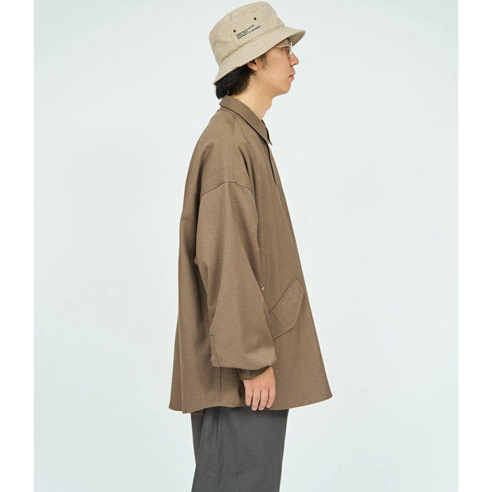 Wooly Twill Tech Shirt Brown