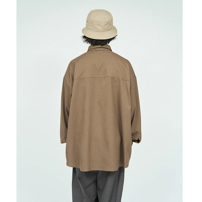 Wooly Twill Tech Shirt Brown