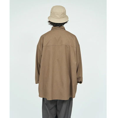 Wooly Twill Tech Shirt Brown