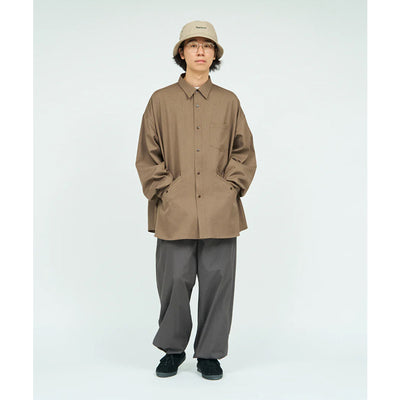 Wooly Twill Tech Shirt Brown