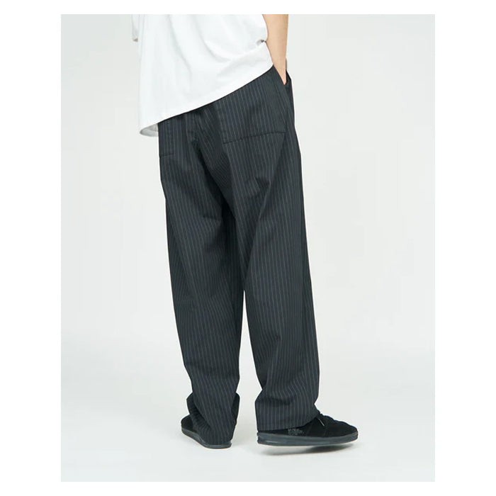 Corporate Easy Pants Black Stripe