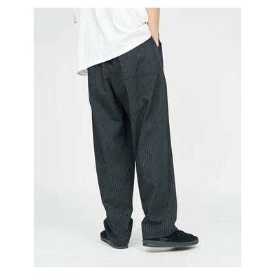 Corporate Easy Pants Black Stripe