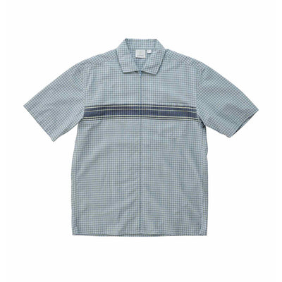 ZIP UP WAVE SHIRT BLUE