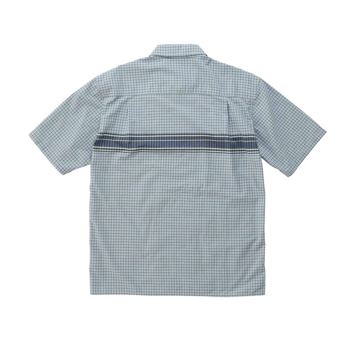 ZIP UP WAVE SHIRT BLUE