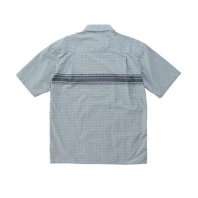 ZIP UP WAVE SHIRT BLUE