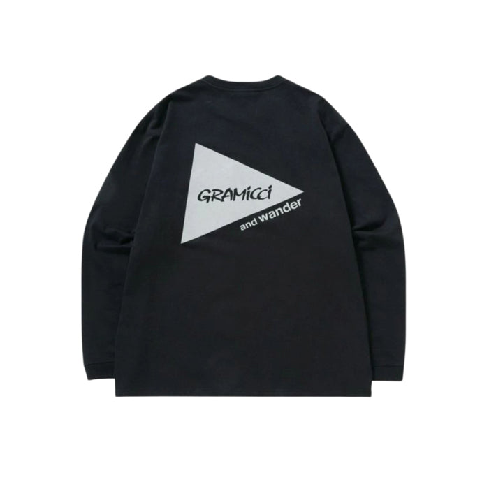 Gramicci X And Wander Backprint L/S Tee- Black