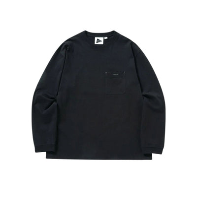 Gramicci X And Wander Backprint L/S Tee- Black