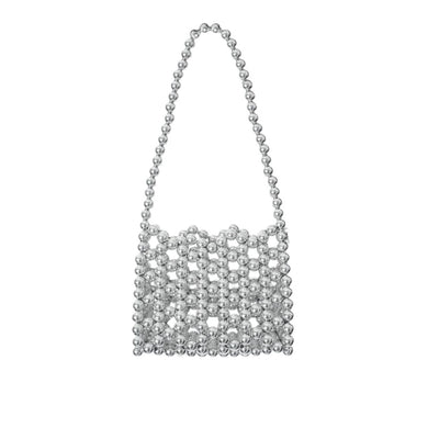 Triangular Long Bag Silver