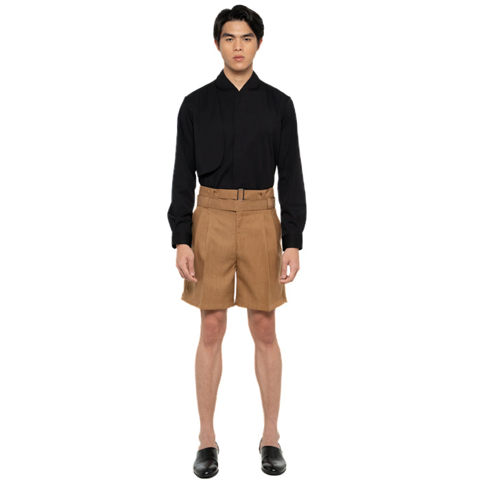 CAMEL DOUBLE WAISTBAND SHORT PANTS JS PM – Seek Indonesia