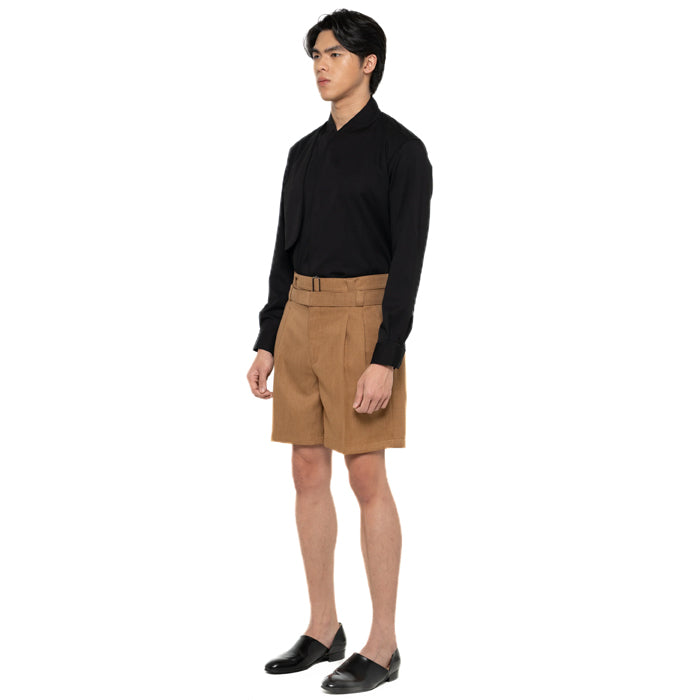 CAMEL DOUBLE WAISTBAND SHORT PANTS JS PM – Seek Indonesia