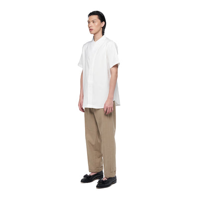 WHITE COLLARLESS PART 1 SHORTSLEEVES JS