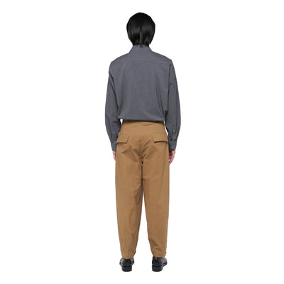 KHAKI CARROT PANTS WITH PLEATS JR