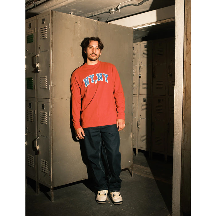 NY LONG SLEEVE T-SHIRT - RUST ORANGE – Seek Indonesia