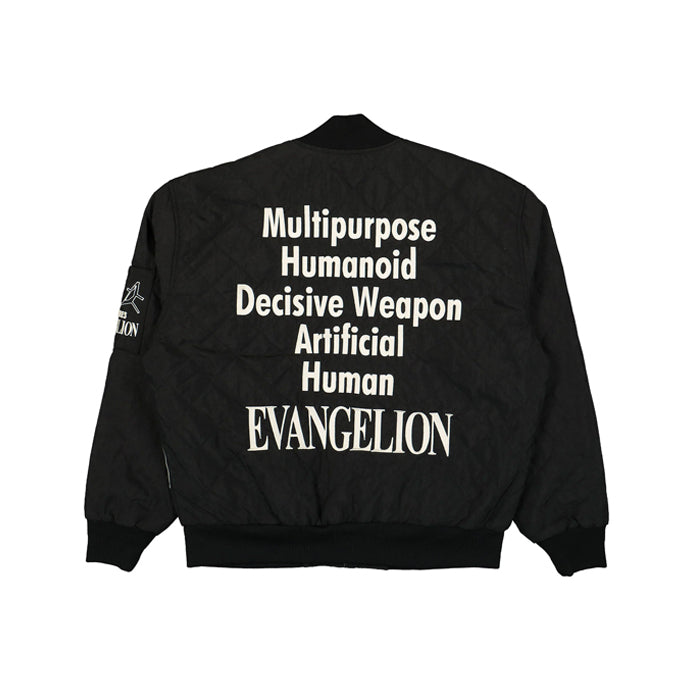 EVANGELION X PLEASURE HUMANOID REVERSIBLE BOMBER - BLACK