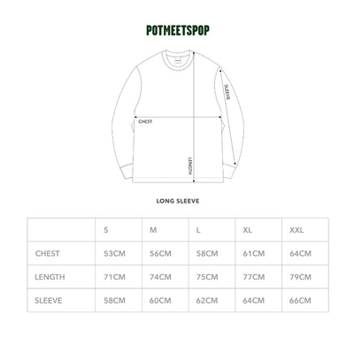 SMOKE LOGO LS TEE NAVY