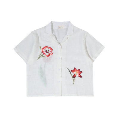 Bloom Cross-stitches Shirt