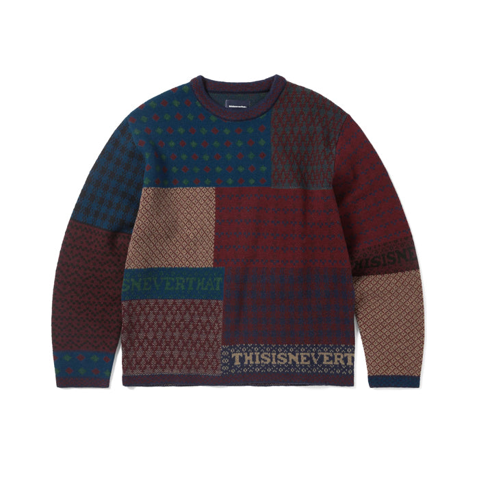 Block Knit L/S Top - Multi