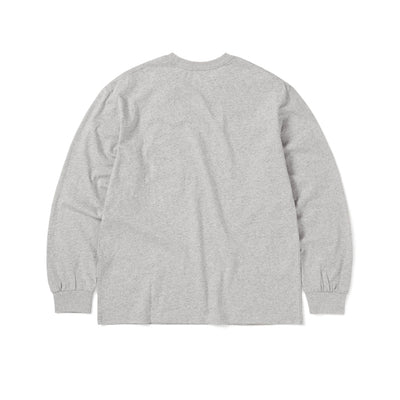 R-Logo L/S Tee - Heather Grey