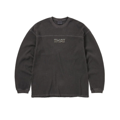 THAT Waffle L/S Tee - Charcoal