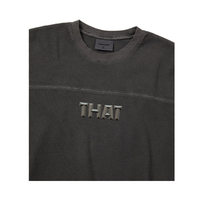 THAT Waffle L/S Tee - Charcoal