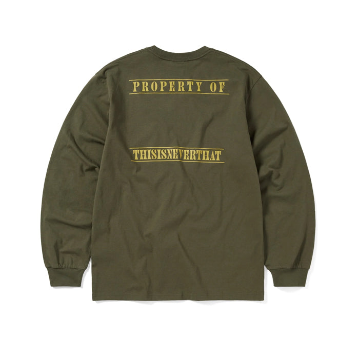 Monogram L/S Tee Olive