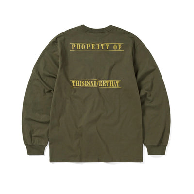 Monogram L/S Tee Olive